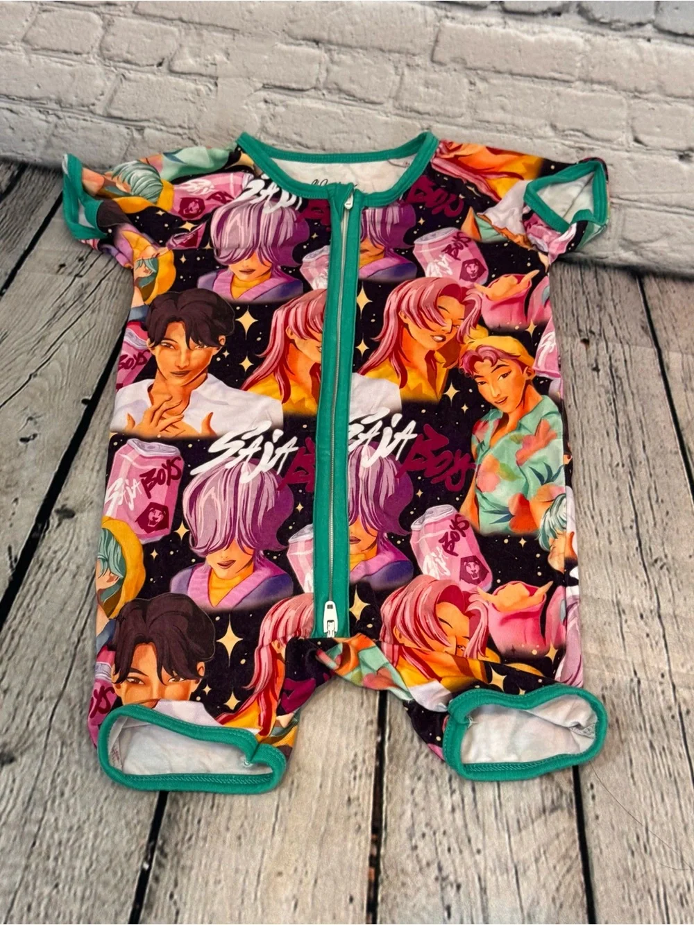 Wei Wei K-POP Saja Boy’s Bamboo Shortie Romper